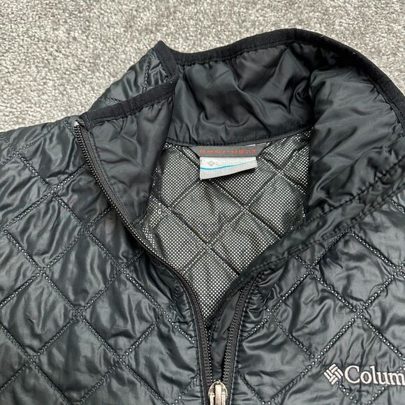 Columbia Omni Heat Quilted Jacket Womens Small Black Full Zip Pockets Outdoor - Picture 3 of 16